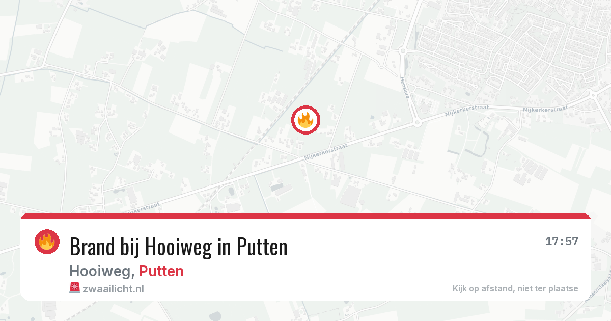 Brand bij Hooiweg in Putten — 28 jun 2026
