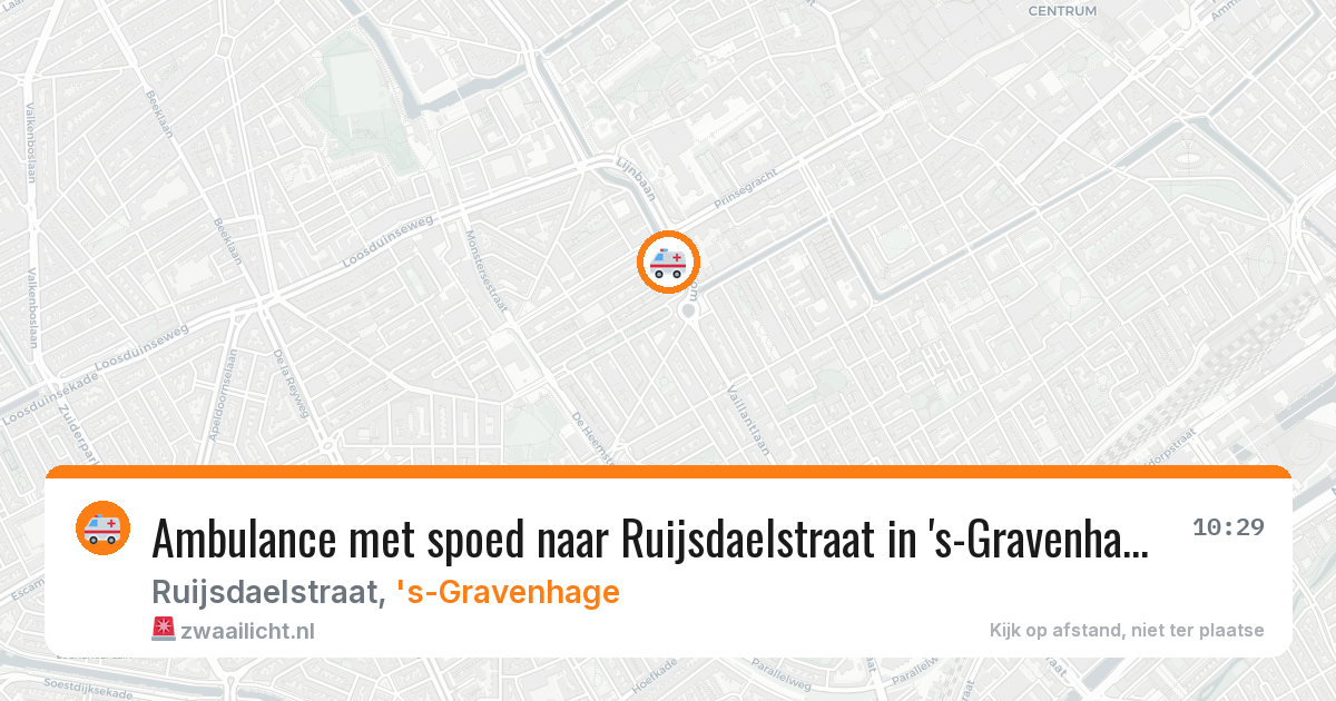 Ambulance met spoed naar Ruijsdaelstraat in 's-Gravenhage — 28 jan 2026