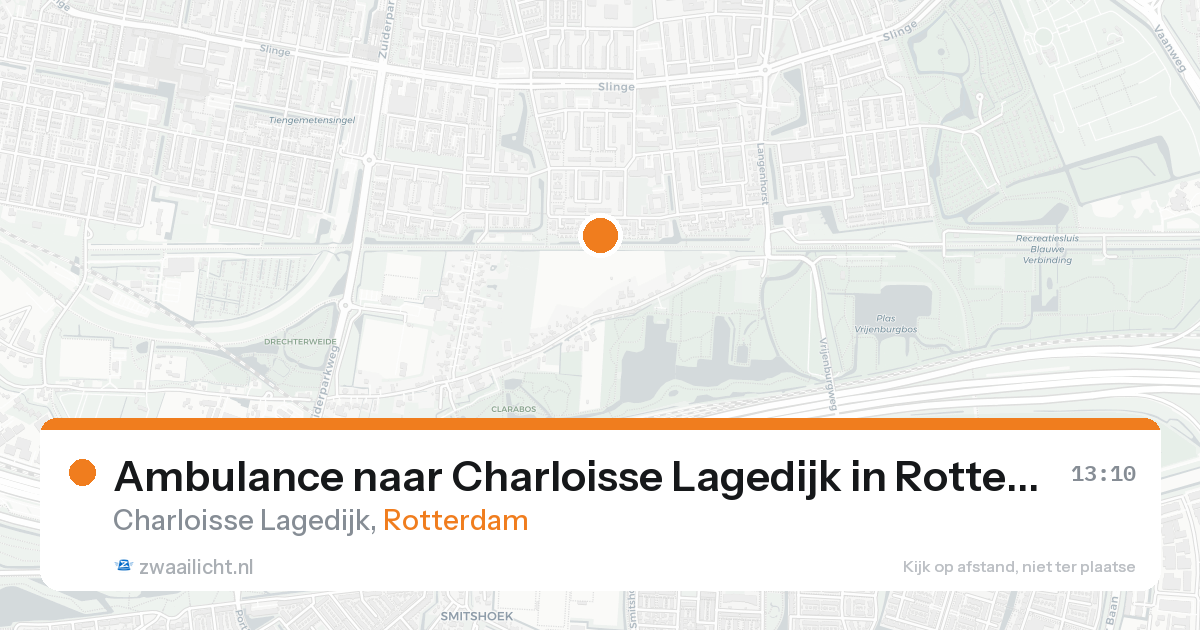 Ambulance naar Charloisse Lagedijk in Rotterdam — 31 jan 2026