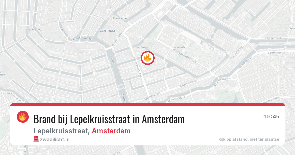 Brand bij Lepelkruisstraat in Amsterdam — 29 jun 2026