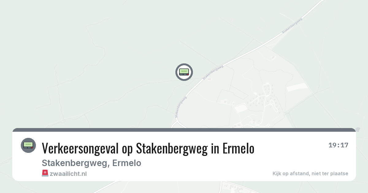 Verkeersongeval op Stakenbergweg in Ermelo — 30 jun 2026