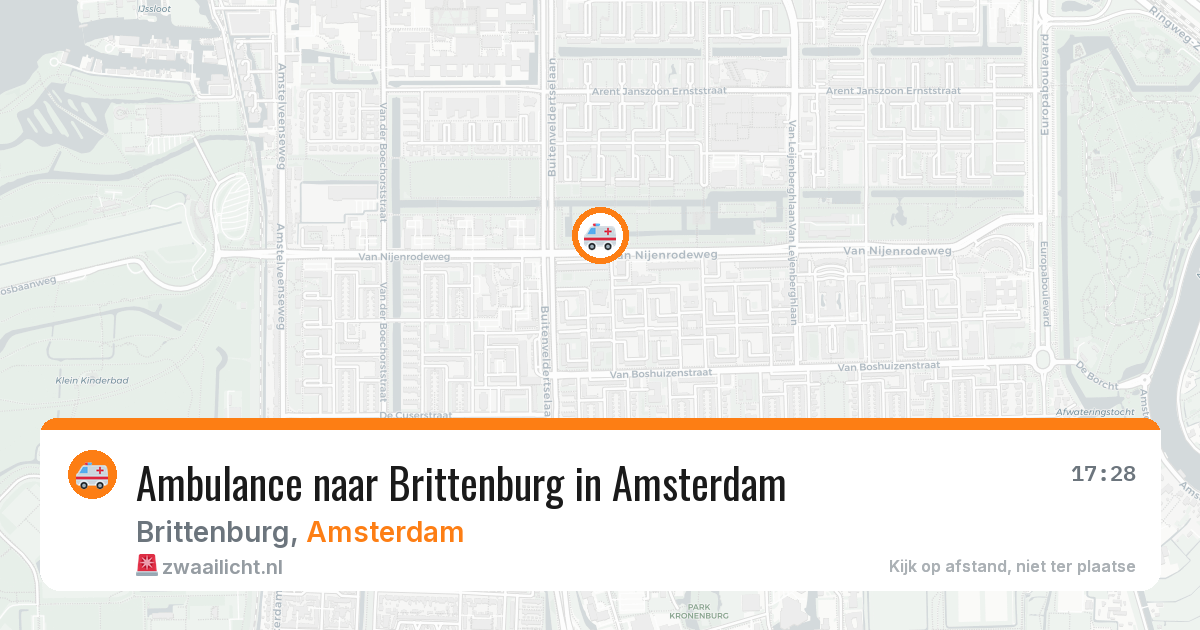 Ambulance naar Brittenburg in Amsterdam — 11 jun 2026