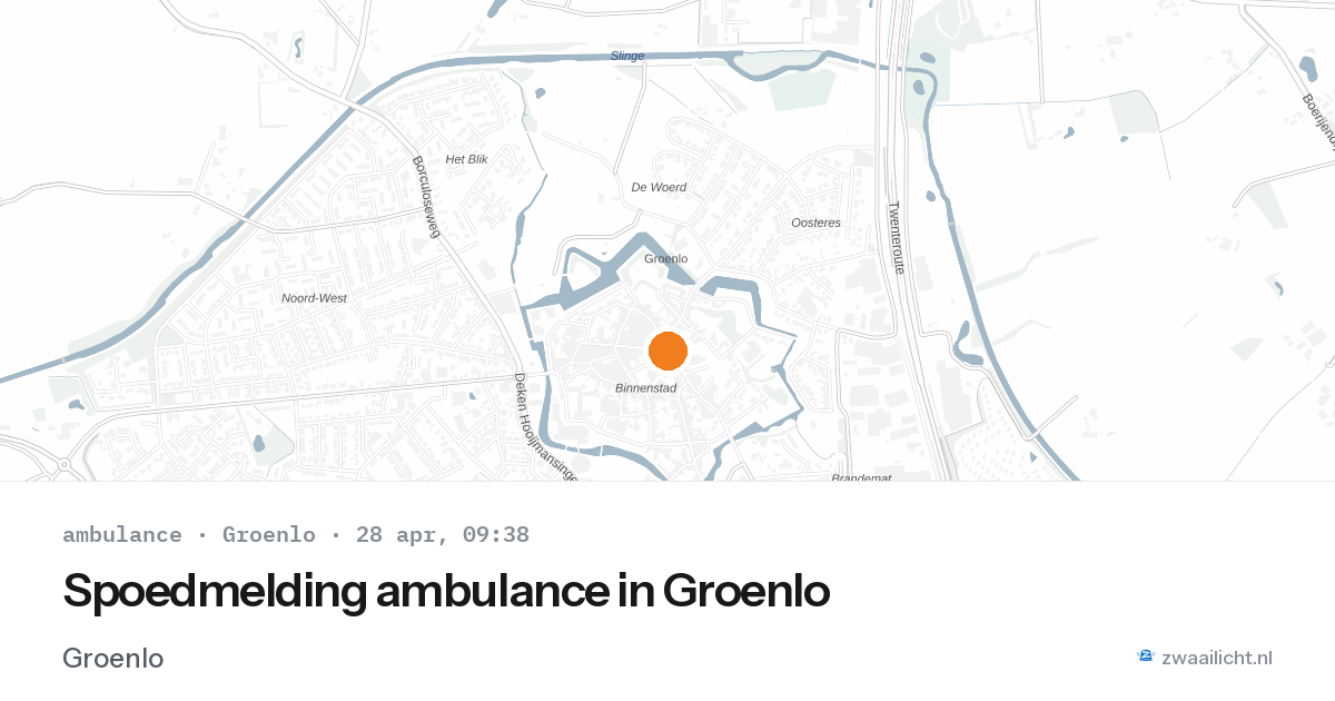 Spoedmelding ambulance in Groenlo — 18 feb 2026