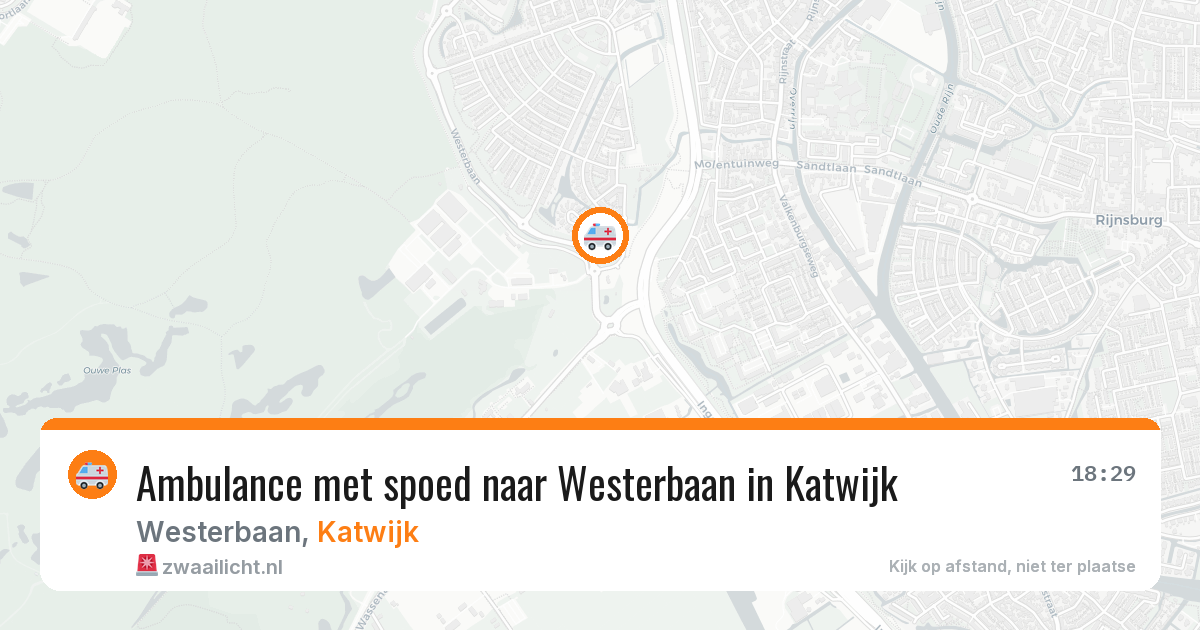 Ambulance met spoed naar Westerbaan in Katwijk — 3 jul 2026
