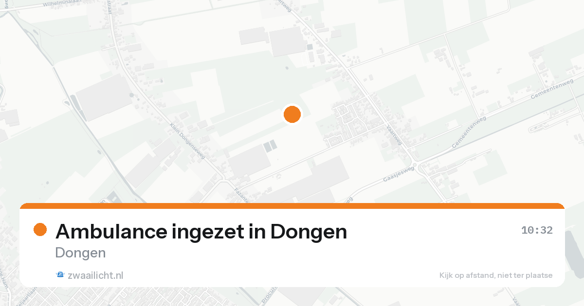 Ambulance ingezet in Dongen — 16 jun 2026