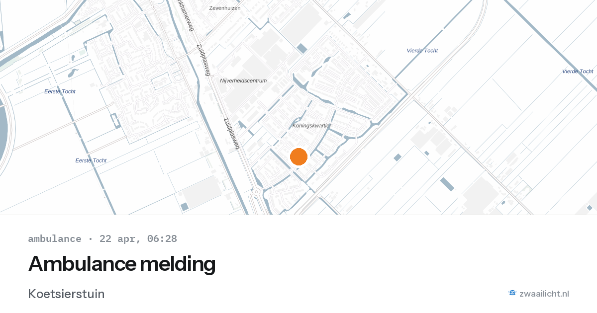 Ambulance melding — 22 apr 2026