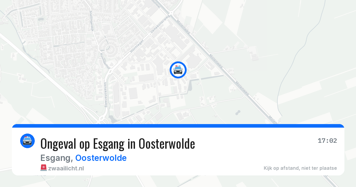 Ongeval op Esgang in Oosterwolde — 7 jun 2026