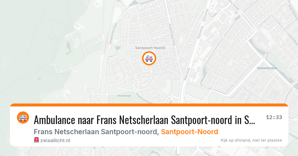 Ambulance naar Frans Netscherlaan Santpoort-noord in Santpoort-Noord — 2 aug 2026