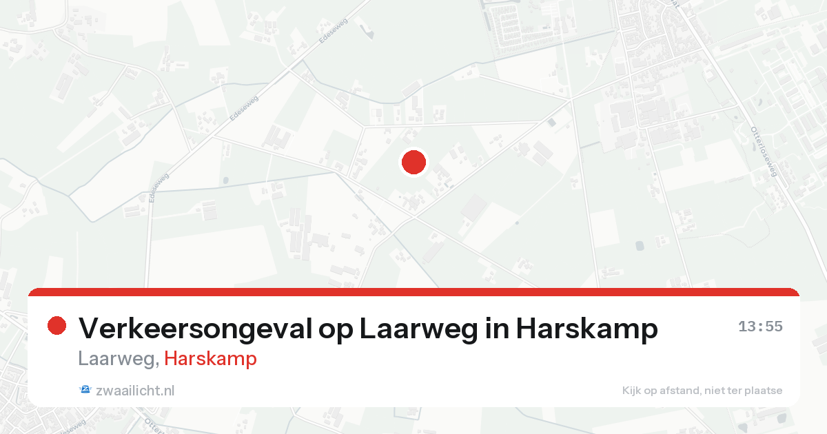 Verkeersongeval op Laarweg in Harskamp — 24 aug 2026