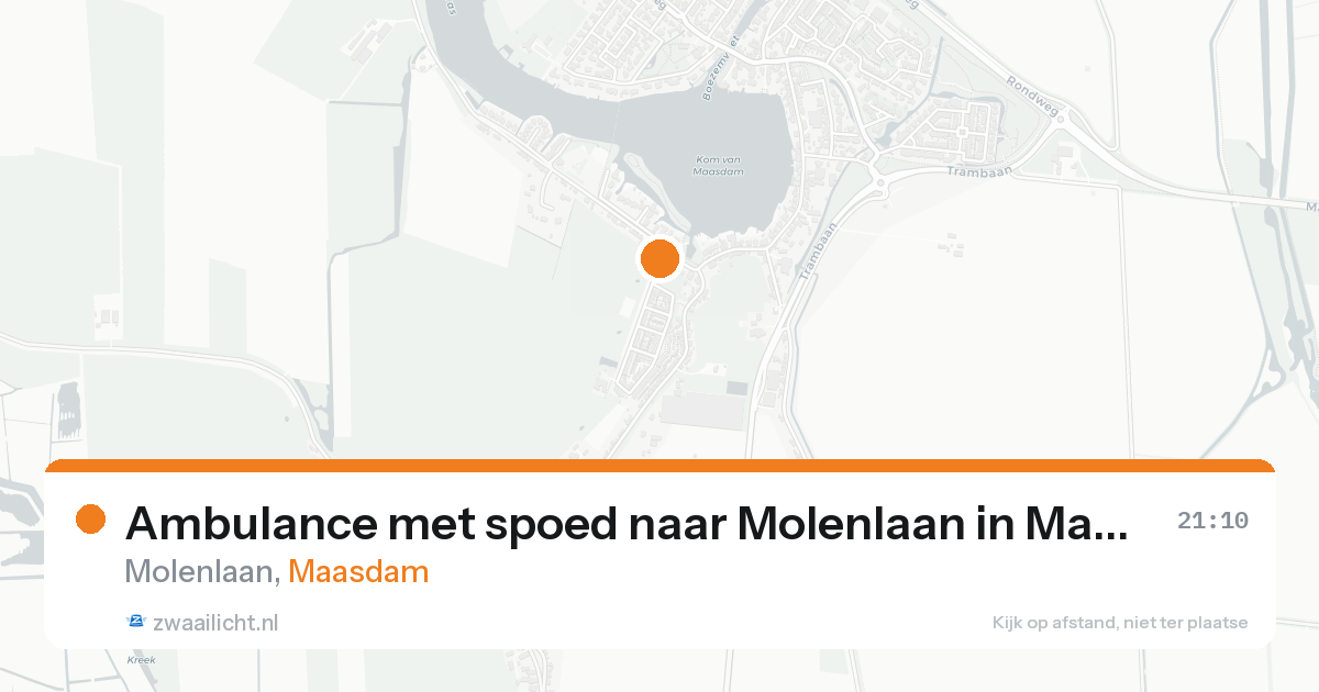 Ambulance met spoed naar Molenlaan in Maasdam — 7 feb 2026