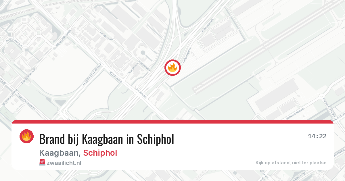Brand bij Kaagbaan in Schiphol — 30 mei 2026