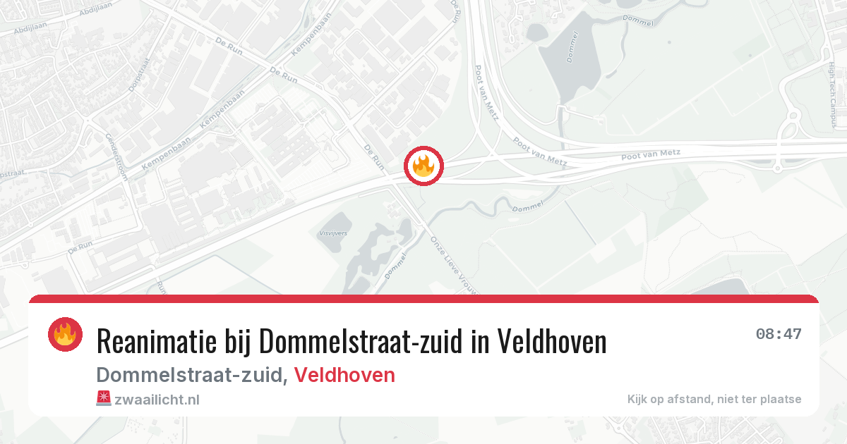Reanimatie bij Dommelstraat-zuid in Veldhoven — 9 jun 2026