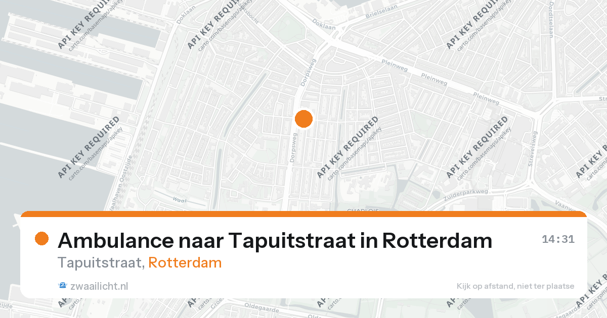 Ambulance naar Tapuitstraat in Rotterdam — 26 aug 2026