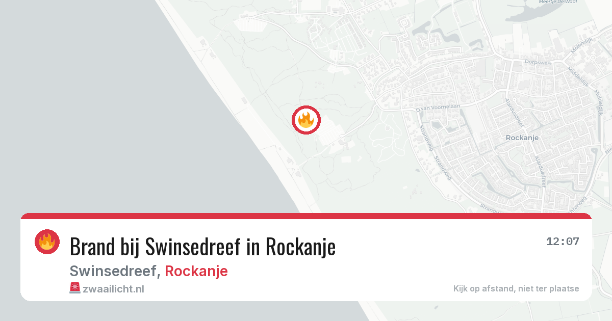 Brand bij Swinsedreef in Rockanje — 23 jun 2026