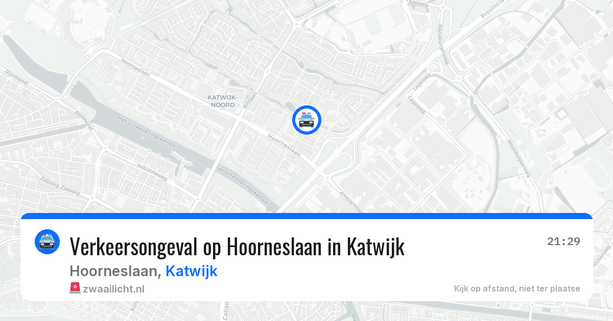 Verkeersongeval op Hoorneslaan in Katwijk — 13 apr 2026