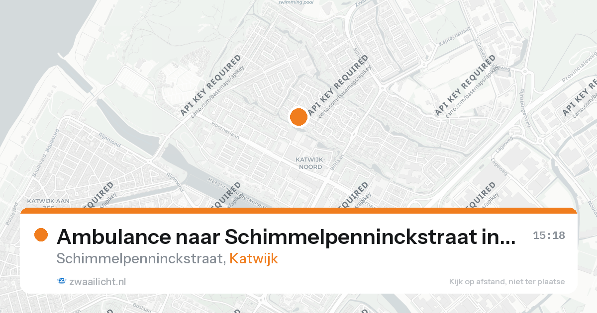 Ambulance naar Schimmelpenninckstraat in Katwijk — 26 aug 2026