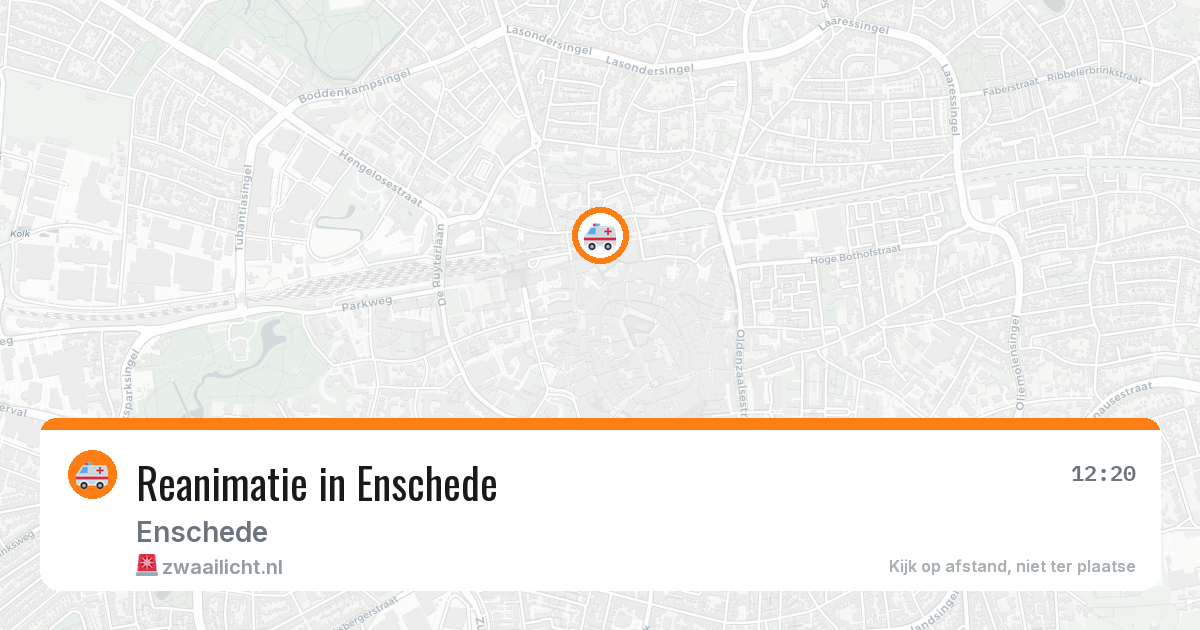 Reanimatie in Enschede — 2 aug 2026