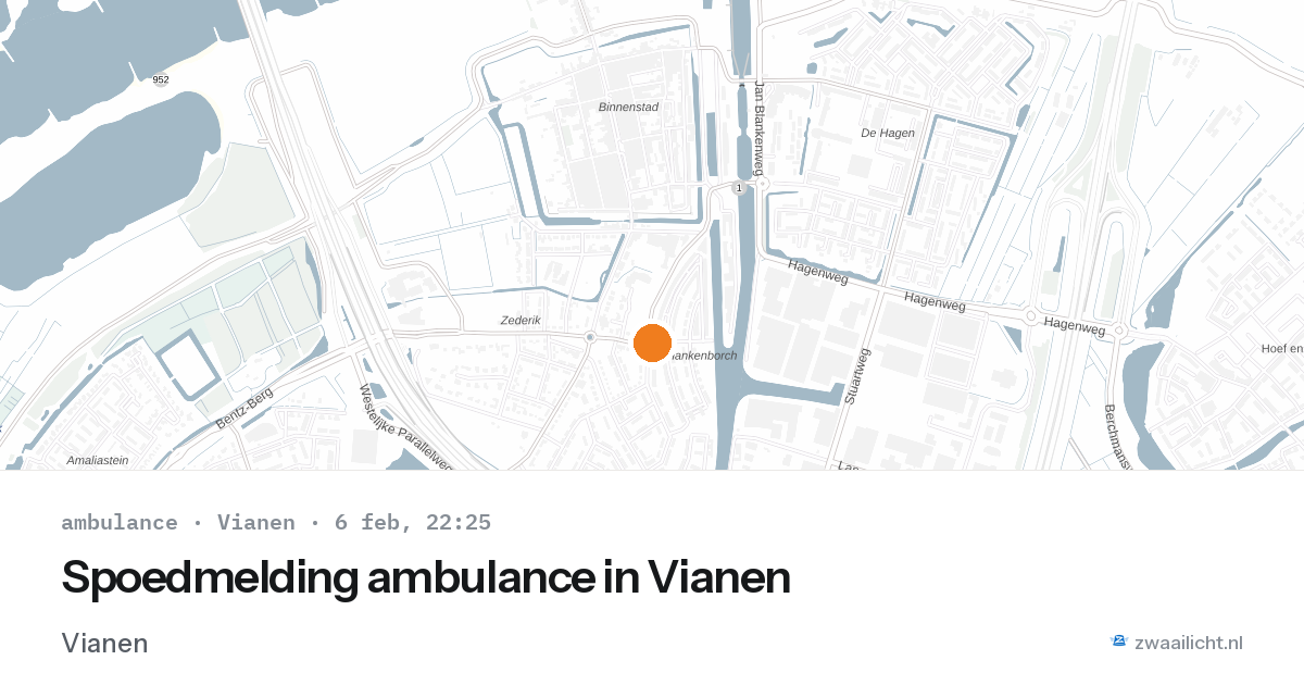 Spoedmelding ambulance in Vianen — 6 feb 2026