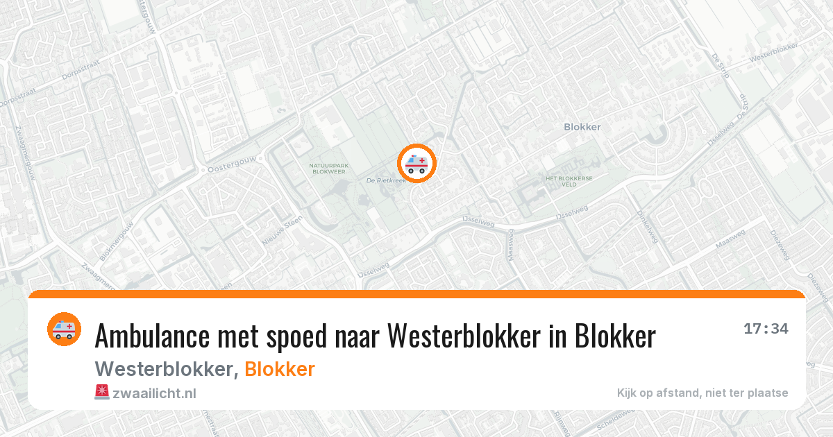 Ambulance met spoed naar Westerblokker in Blokker — 29 jan 2026