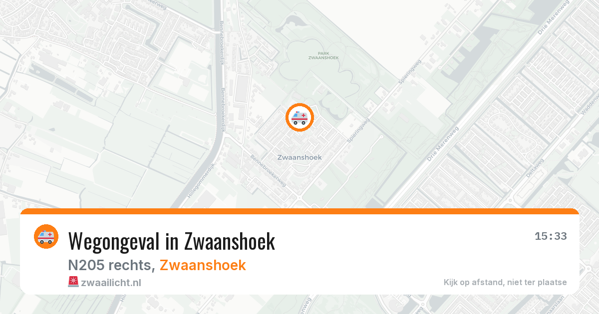 Wegongeval in Zwaanshoek — 28 mei 2026