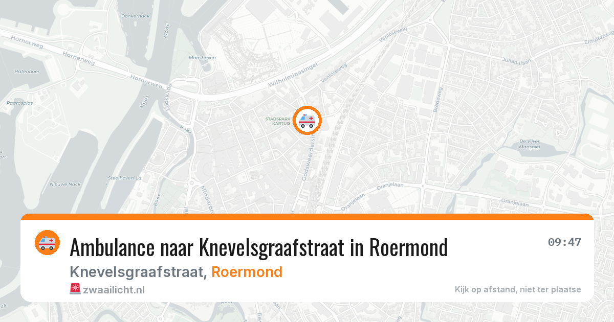 Ambulance naar Knevelsgraafstraat in Roermond — 21 apr 2026