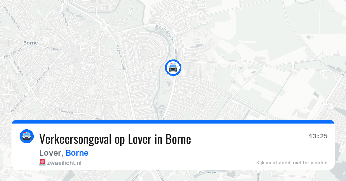 Verkeersongeval op Lover in Borne — 27 mrt 2026
