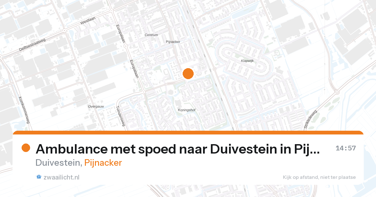 Ambulance met spoed naar Duivestein in Pijnacker — 25 feb 2026