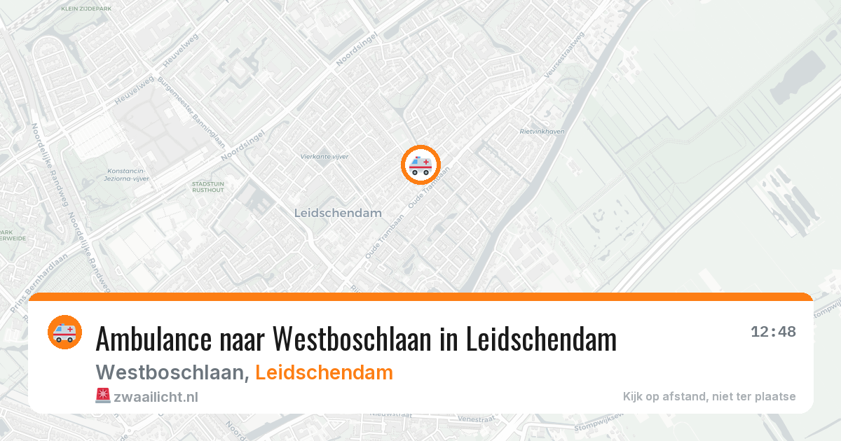 Ambulance naar Westboschlaan in Leidschendam — 19 jun 2026