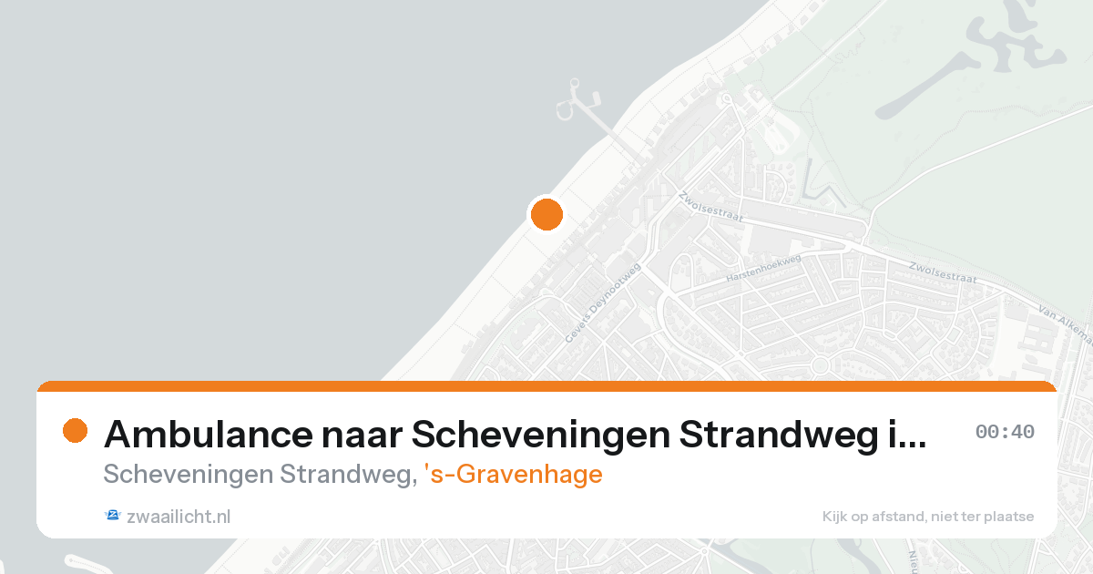 Ambulance naar Scheveningen Strandweg in 's-Gravenhage — 7 feb 2026
