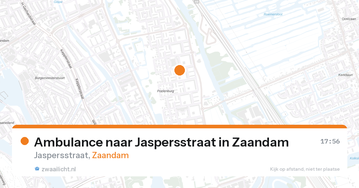 Ambulance naar Jaspersstraat in Zaandam — 14 jun 2026