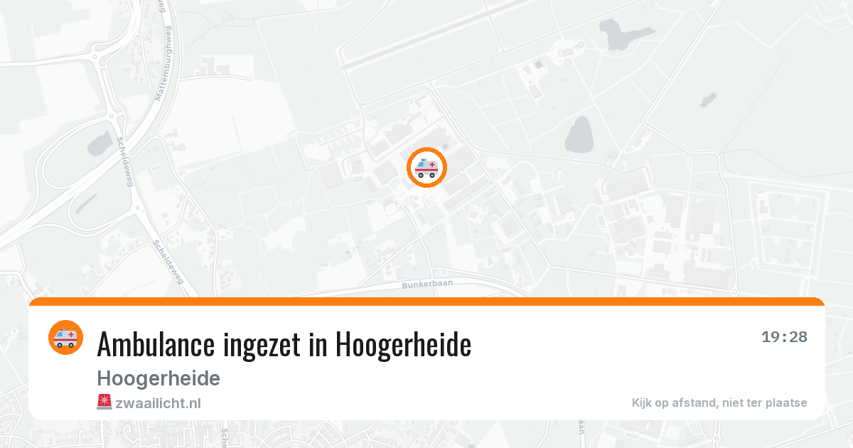 Ambulance ingezet in Hoogerheide — 11 aug 2026