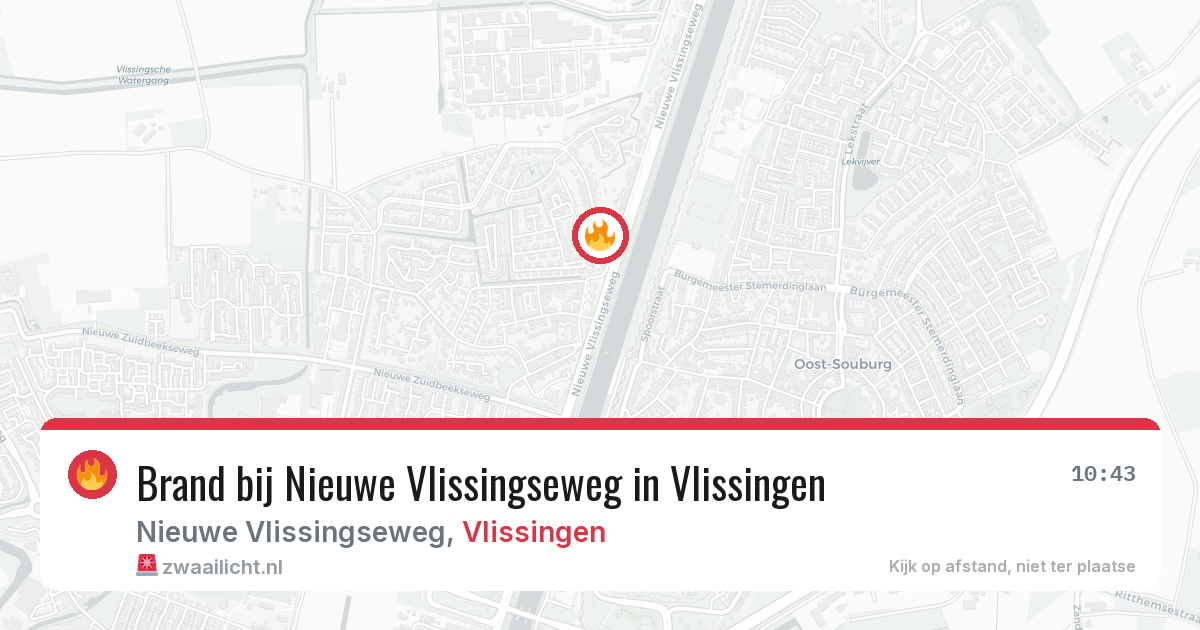 Brand bij Nieuwe Vlissingseweg in Vlissingen — 21 jun 2026