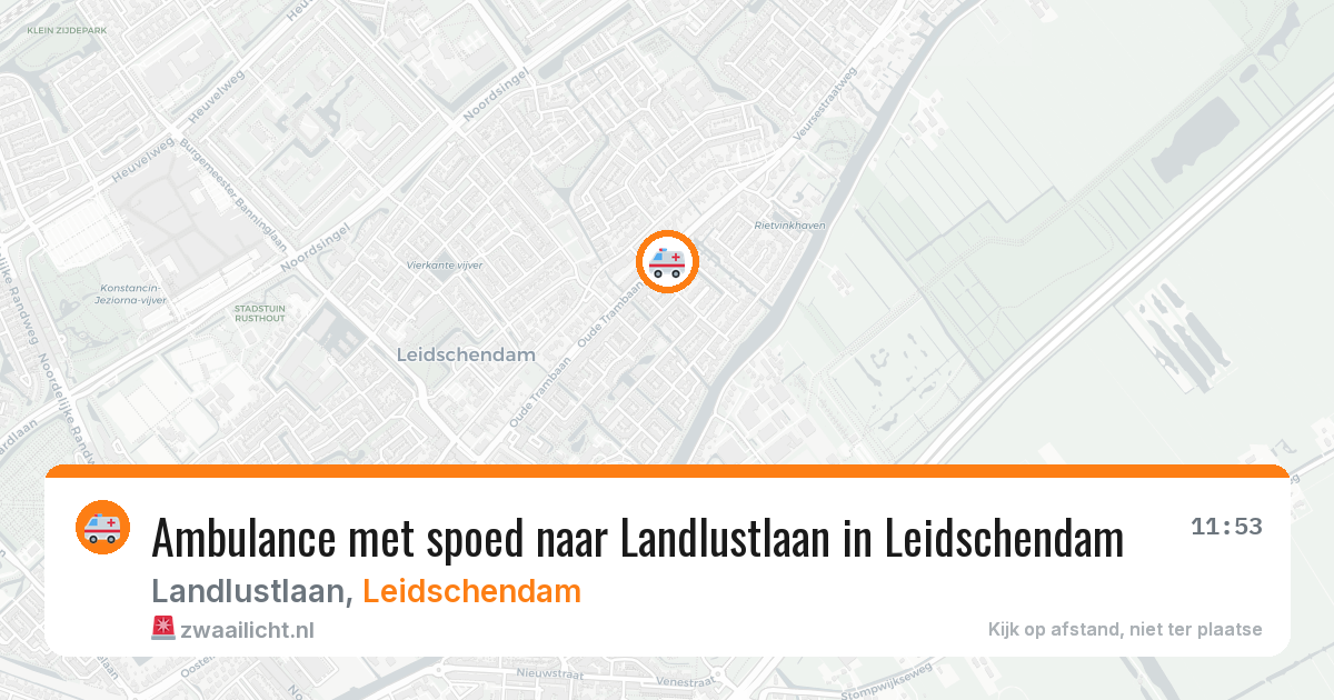 Ambulance met spoed naar Landlustlaan in Leidschendam — 25 jan 2026