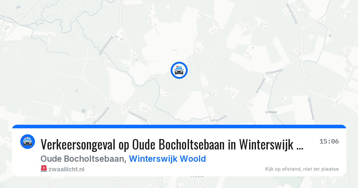 Verkeersongeval op Oude Bocholtsebaan in Winterswijk Woold — 23 jun 2026