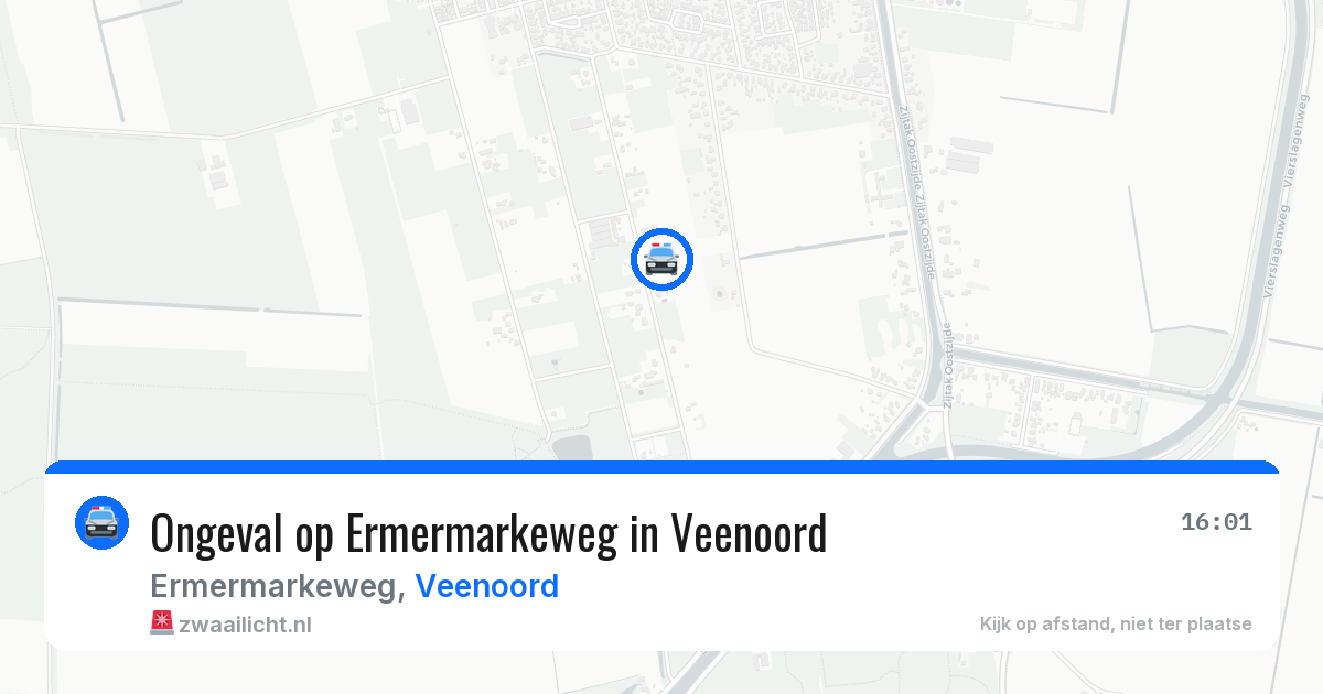 Ongeval op Ermermarkeweg in Veenoord — 20 mrt 2026