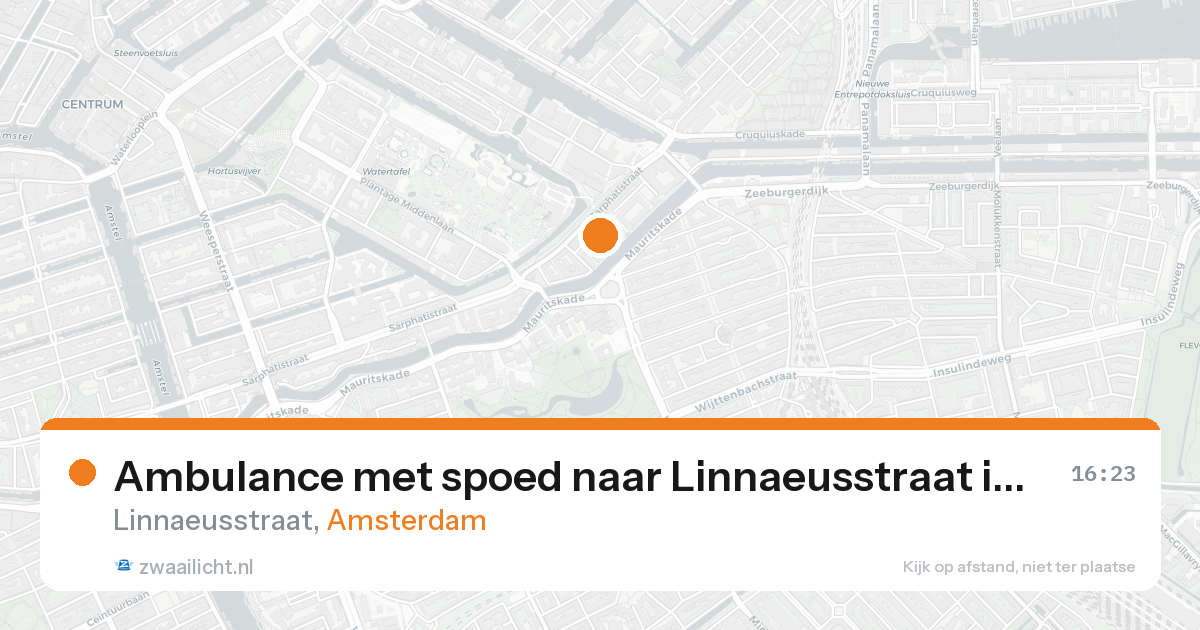 Ambulance met spoed naar Linnaeusstraat in Amsterdam — 30 jan 2026