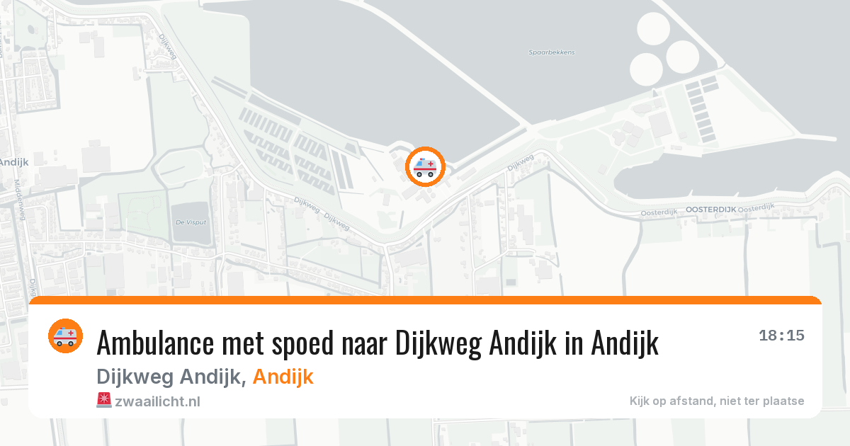 Ambulance met spoed naar Dijkweg Andijk in Andijk — 3 apr 2026