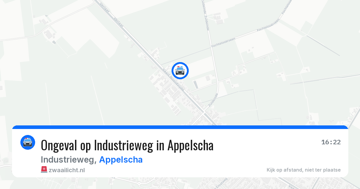Ongeval op Industrieweg in Appelscha — 23 apr 2026