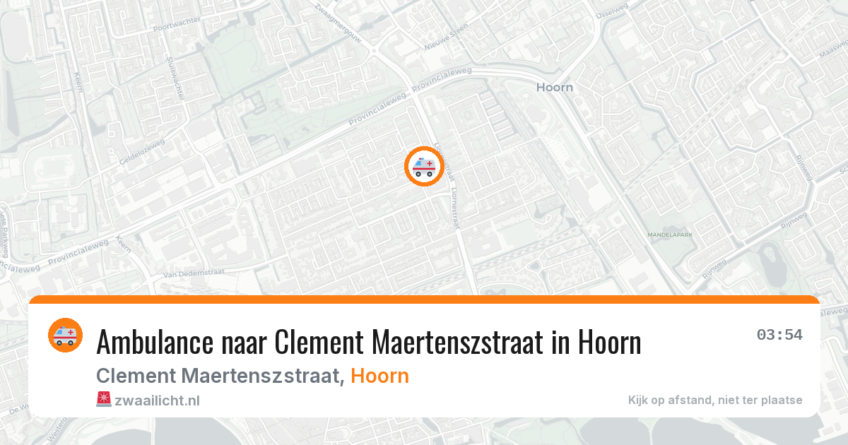 Ambulance naar Clement Maertenszstraat in Hoorn — 9 feb 2026
