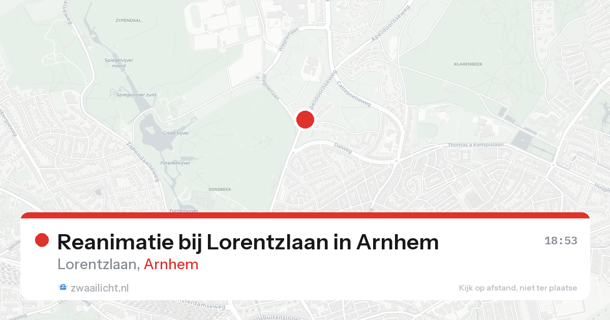 Reanimatie bij Lorentzlaan in Arnhem — 22 aug 2026