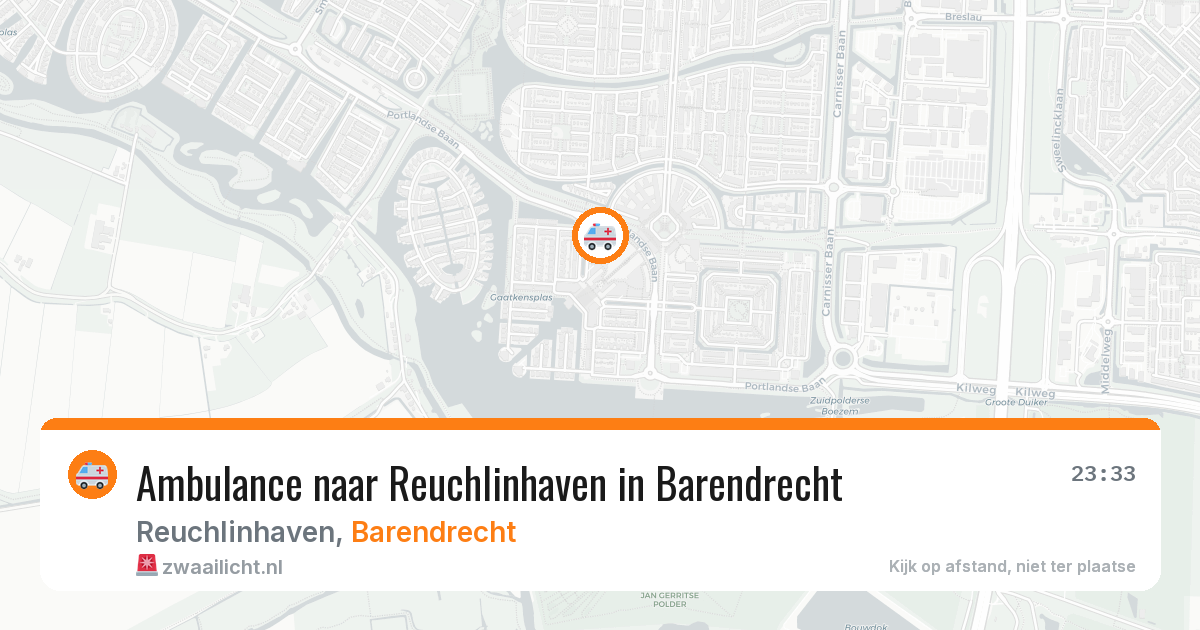 Ambulance naar Reuchlinhaven in Barendrecht — 18 jun 2026