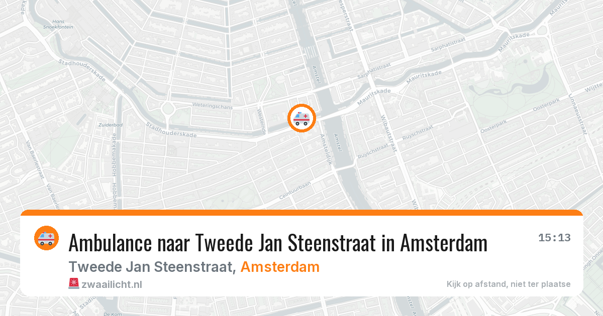 Ambulance naar Tweede Jan Steenstraat in Amsterdam — 9 jul 2026