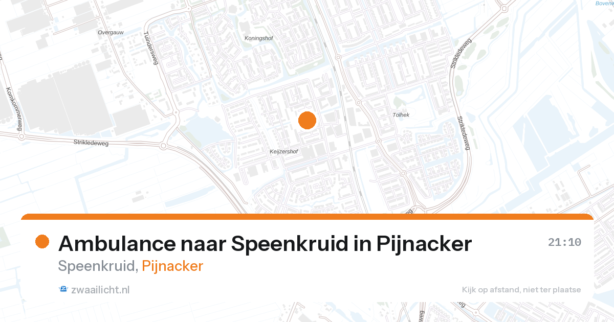 Ambulance naar Speenkruid in Pijnacker — 12 jun 2026