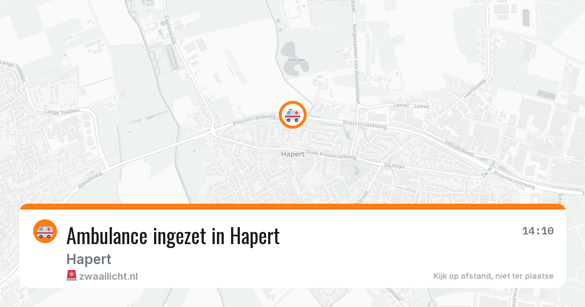 Ambulance ingezet in Hapert — 23 mrt 2026