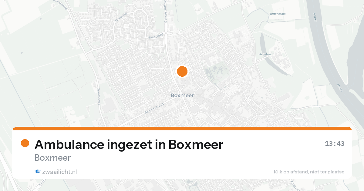 Ambulance ingezet in Boxmeer — 30 jan 2026