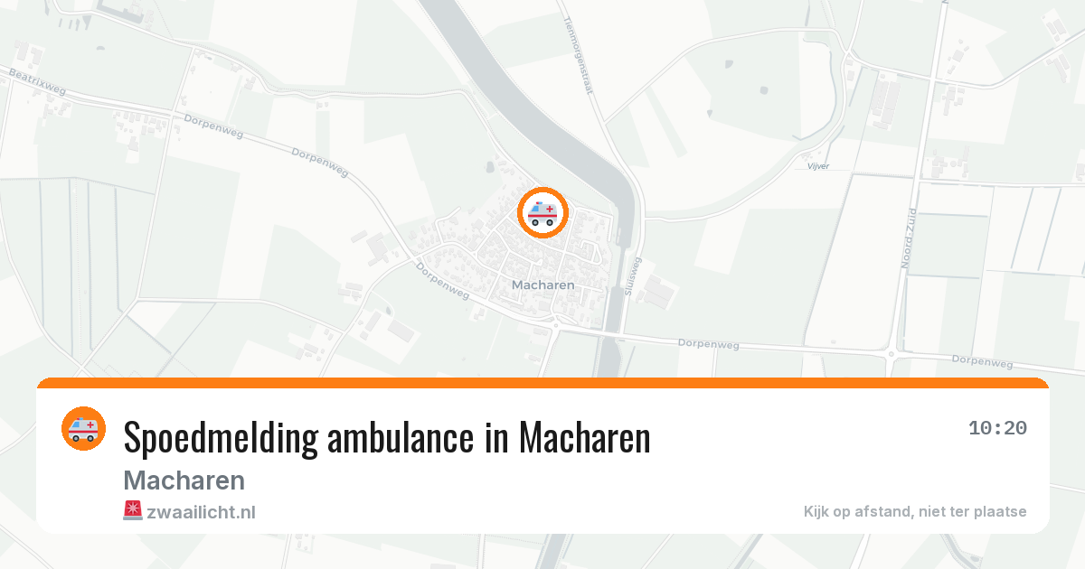 Spoedmelding ambulance in Macharen — 11 feb 2026