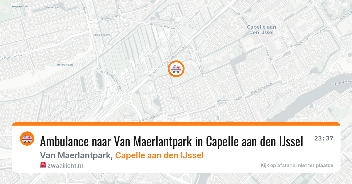 Ambulance naar Van Maerlantpark in Capelle aan den IJssel — 7 aug 2026