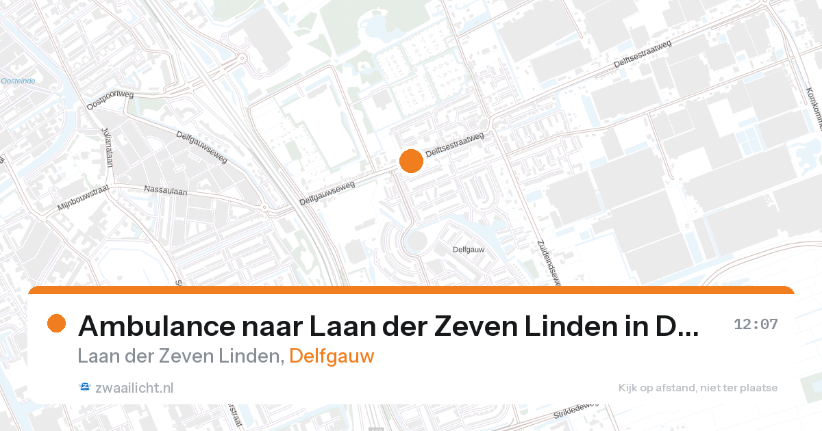 Ambulance naar Laan der Zeven Linden in Delfgauw — 17 feb 2026