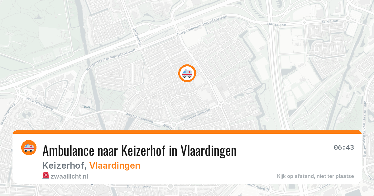 Ambulance naar Keizerhof in Vlaardingen — 7 jul 2026