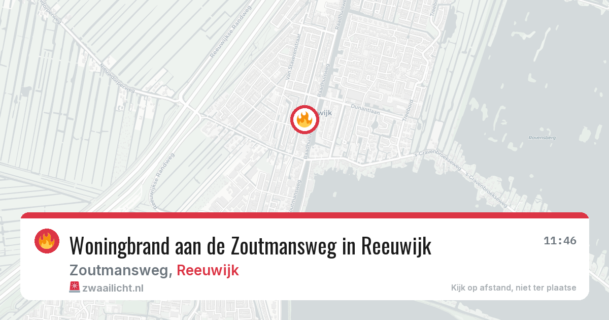 Woningbrand aan de Zoutmansweg in Reeuwijk — 5 aug 2026